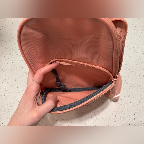 Pink Adidas Mini Backpack/Purse for Every Day Use with Two Zipper Pockets - Picture 3 of 6